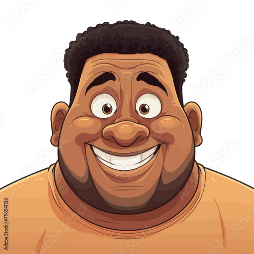 A man shows a wide, happy smile.