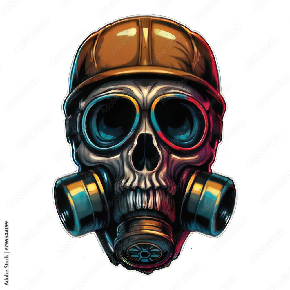 skull in steam with a gas mask, dark fantasy character skull in steam with a gas mask, dark fantasy character