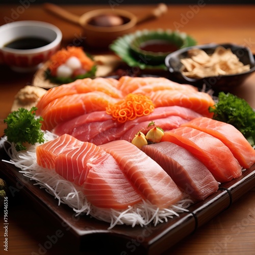 raw sashimi mixed platter