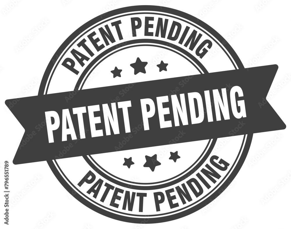 patent pending stamp. patent pending label on transparent background. round sign patent pending stamp. patent pending label on transparent background. round sign