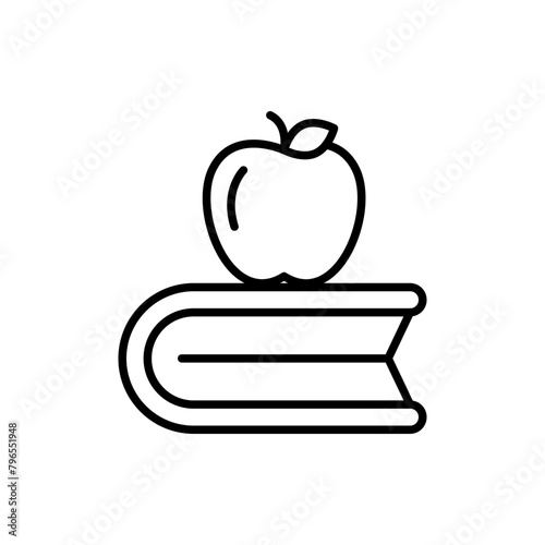 Journal book outline icons, minimalist vector illustration ,simple transparent graphic element .Isolated on white background