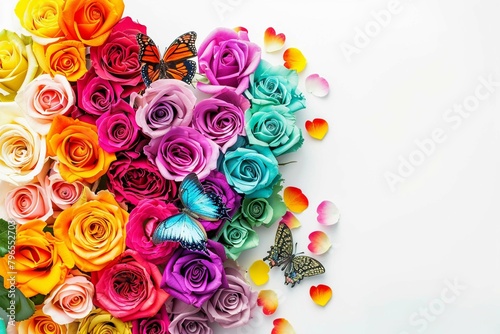 abstract floral background with flowers © Rizwan