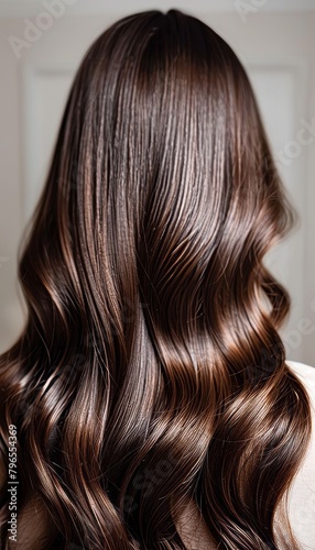 Luscious caramel honey hair backdrop showcasing healthy, smooth, and shiny strands