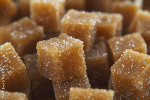 Close Up of a Pile of Sugar Cubes