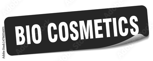 bio cosmetics sticker. bio cosmetics label
