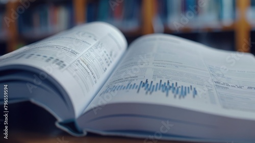 A close-up of a statistical textbook open to a page on probability theory and statistical methods.