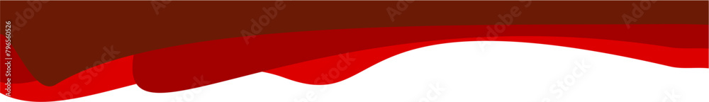 Modern Business Red Header Design Border Wavy Shape. header element Modern Business Red Header Design Border Wavy Shape. header element