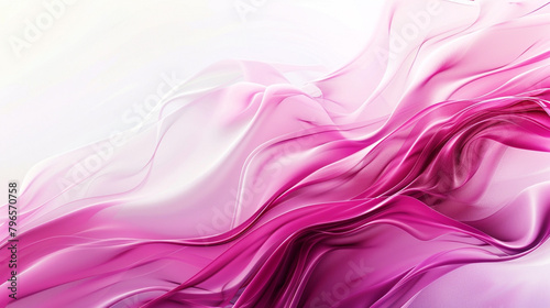 Rich magenta and pure white converge seamlessly.