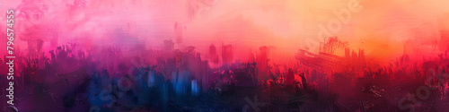 Absorb the rhythmic symphony of colors on a sunrise gradient canvas, where vibrant tones dance with deeper shades, forming a dynamic backdrop for graphic storytelling.