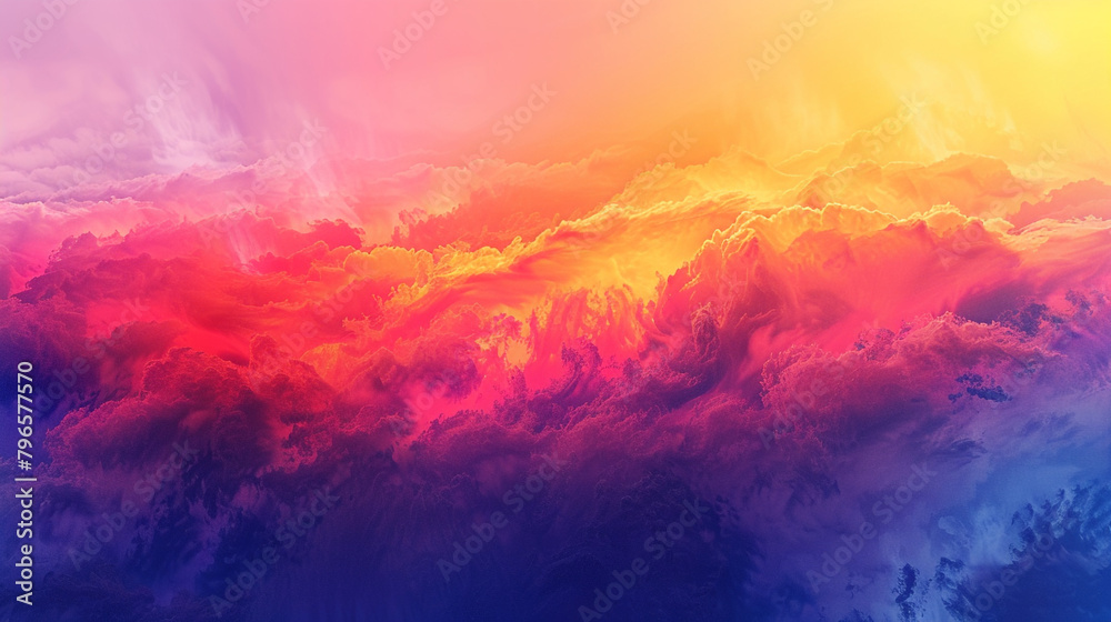 Absorb the kinetic energy of a sunrise gradient panorama bursting with vitality, where vibrant hues transition into profound shades, creating a compelling space for graphic exploration.