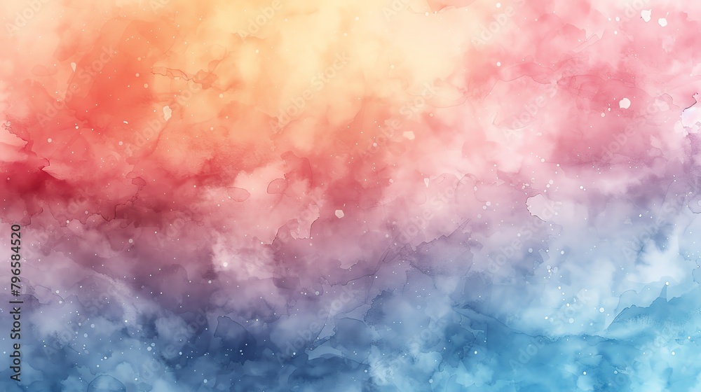 Fototapeta premium Abstract watercolor background with soft color gradients, providing a tranquil setting for wellness and spa marketing