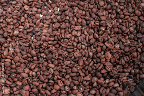 freshly roasted coffee beans
