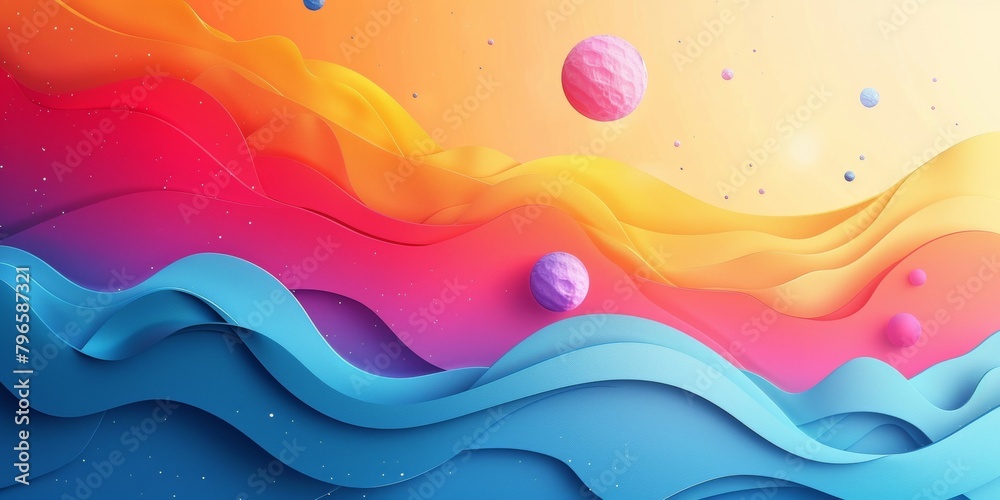 A colorful A colorful