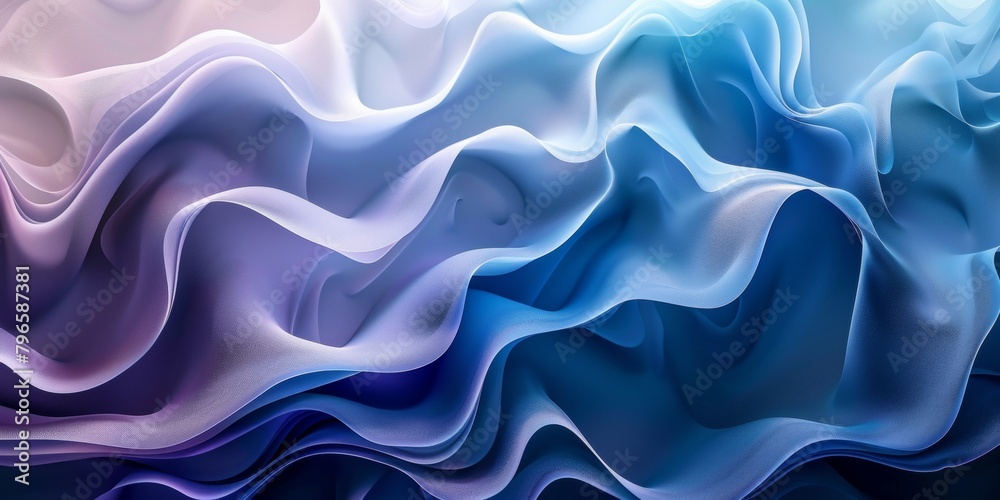 A blue and purple wave with a white background A blue and purple wave with a white background