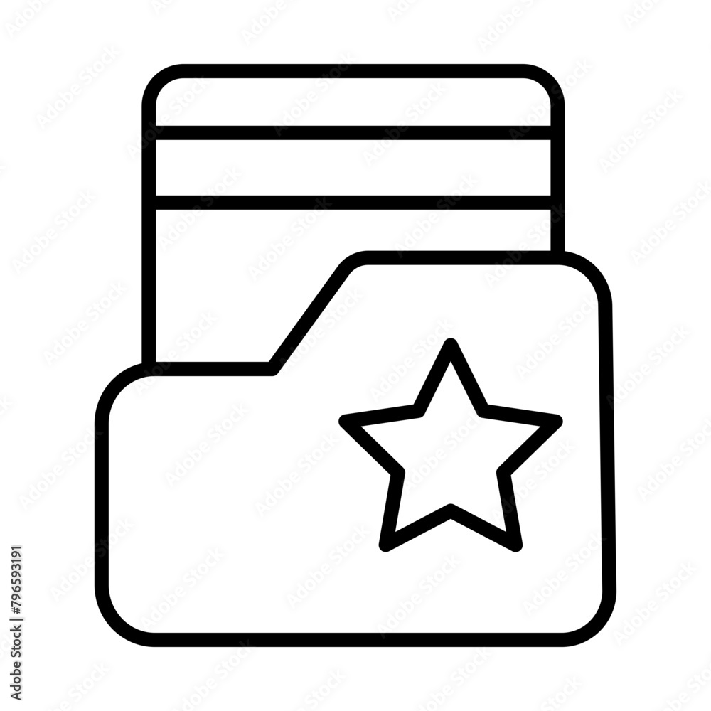 Folder line icon Folder line icon