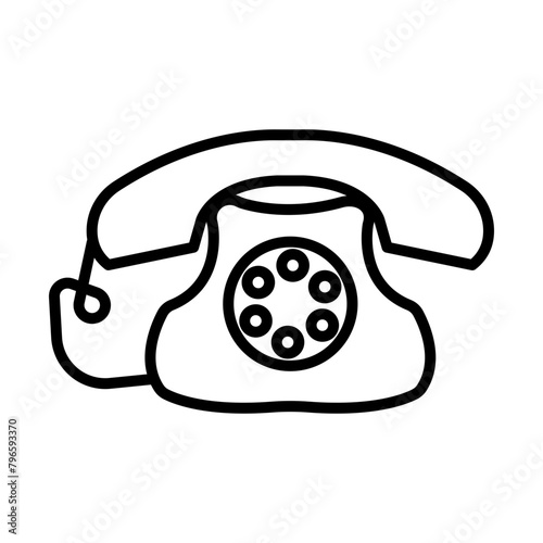 Telephone line icon