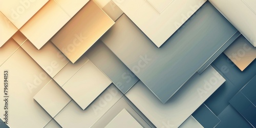 A white and blue patterned background with squares of different sizes