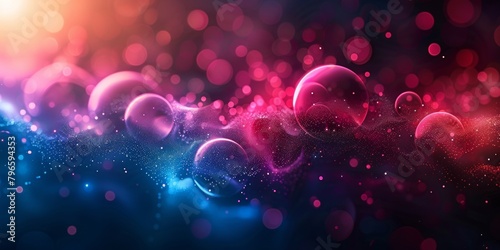 A colorful background with many small circles in different colors