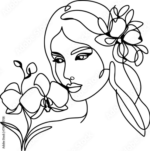 girl&flower