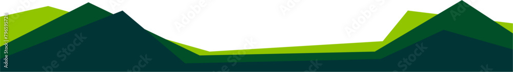 Modern Business Green Footer Design Border Geometric Shape Modern Business Green Footer Design Border Geometric Shape
