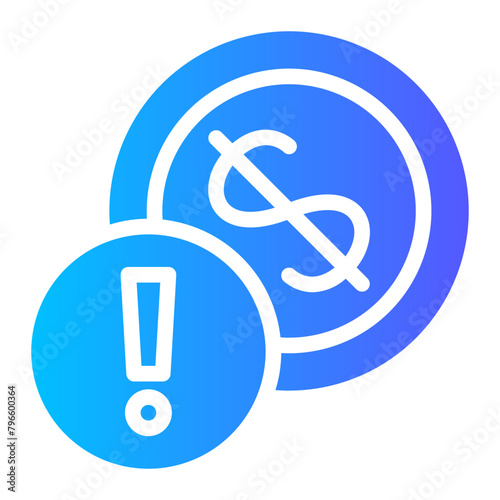 financial gradient icon