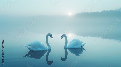 swans in the lake © SHAPTOS