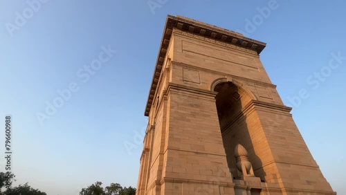  India Gate New Delhi.Famous historical monuments of india 
