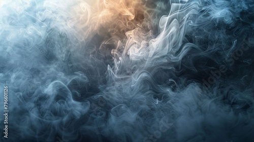 Soft swirls of smoke and mist enveloping the canvas, creating a dreamy and ethereal abstract background that evokes a sense of tranquility and serenity within the space. 