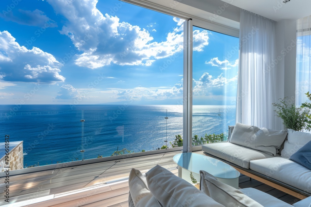 From sunrise to sunset, the sea view from the luxury apartment evolves, casting a spellbinding spell over residents and reminding them of the privilege of calling such a breathtaking location home