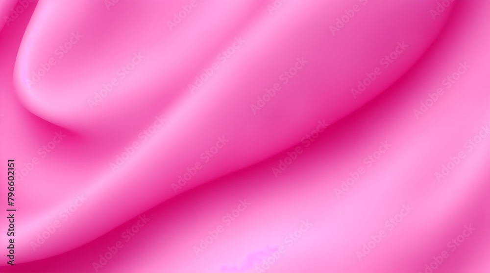 Obraz premium Soft pink silk satin waves background. Velvet fabric texture with smooth and elegant curves.