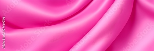 Silky smoothness background. Pink satin fabric with soft texture, flowing waves, and elegant folds. 