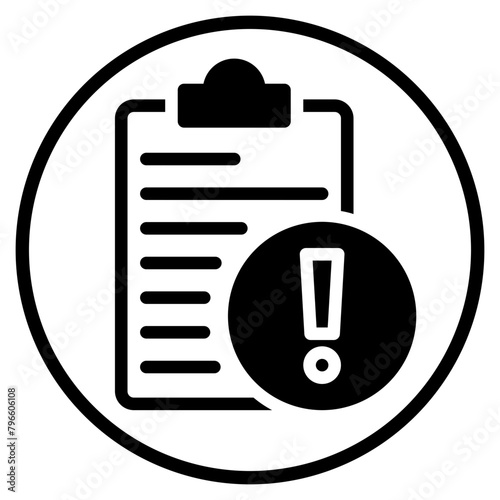 report glyph icon