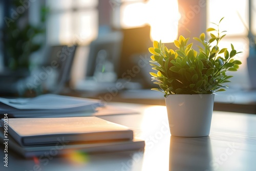 Benefits of going paperless in offices reduced paper use positive environmental impact. Concept Paperless Offices, Reduced Environmental Impact, Digital Efficiency, Increased Sustainability photo