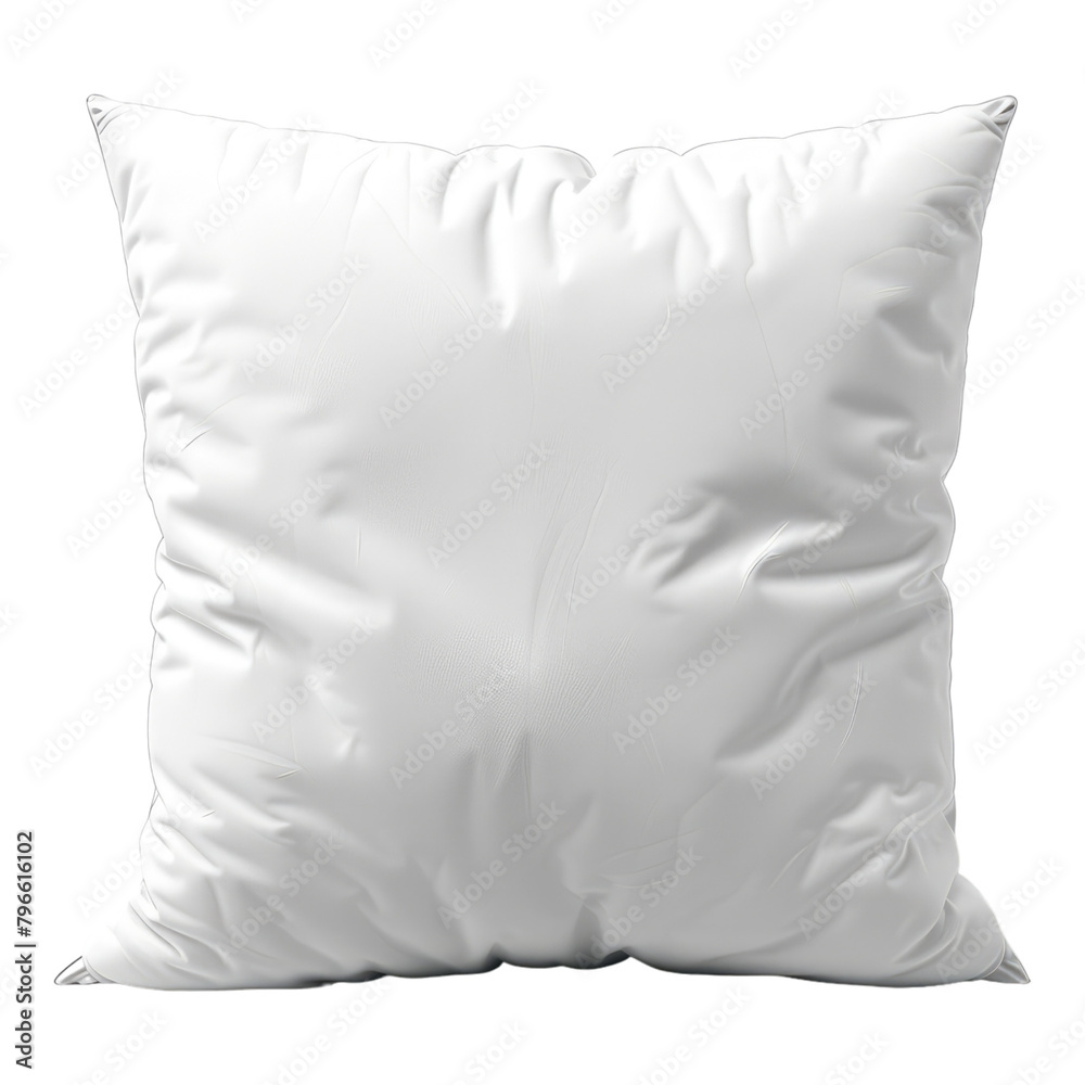 White pillow isolated on transparent background White pillow isolated on transparent background