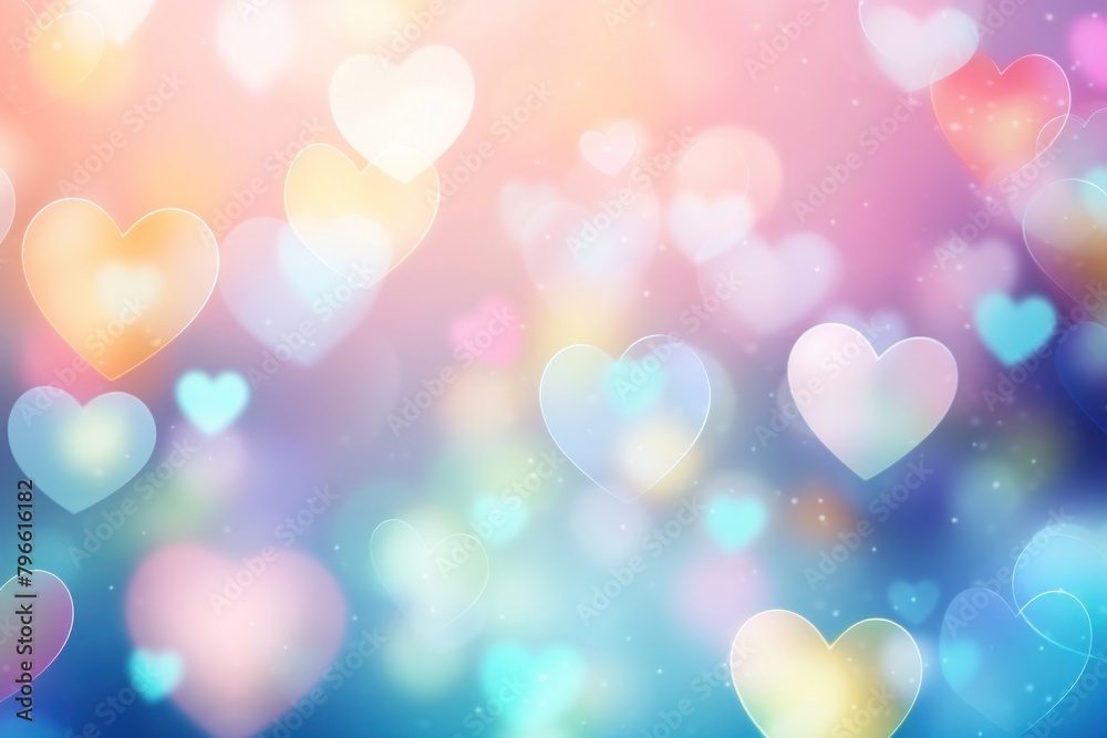 Heart bokeh backgrounds love illuminated.