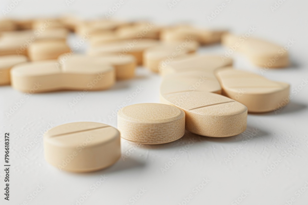 Panacea Tablet, Magic Pills for all Diseases Isolate on White Panacea Tablet, Magic Pills for all Diseases Isolate on White