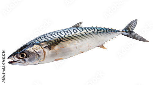 Mackerel fresh ocean fish isolated on white background