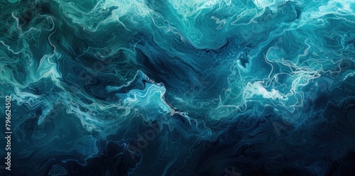 Dive into the Depths of Creativity with an Abstract Ocean Background, where Boundless Imagination Meets Serene Waters 