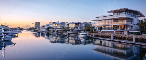 Waterfront development, promenades and marinas, leisure and dini photo