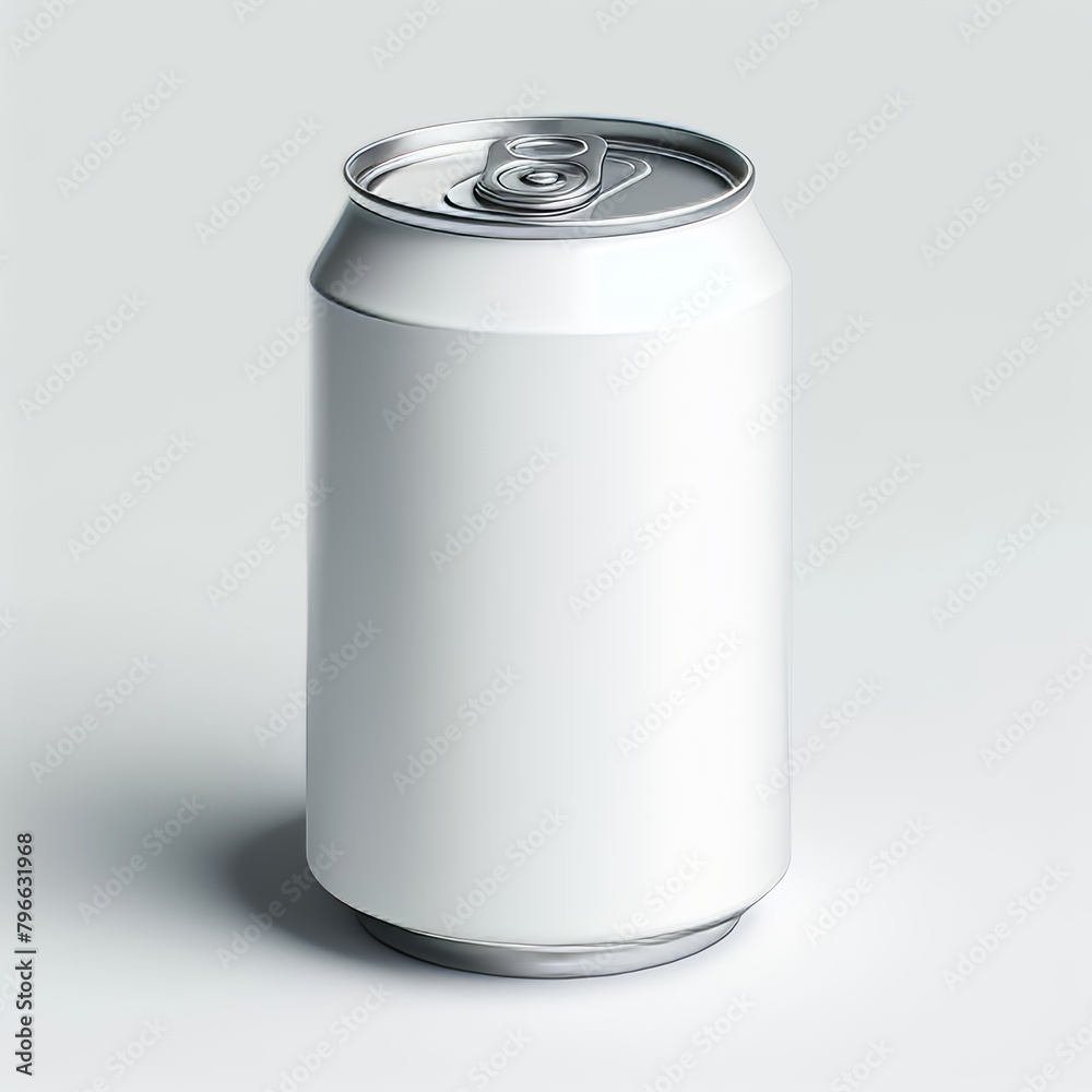 White Metal Aluminum Beverage Drink Can 350ml. Mockup Template Ready For Your Design. Isolated On White Background. 3D illustration, 3D rendering. White Metal Aluminum Beverage Drink Can 350ml. Mockup Template Ready For Your Design. Isolated On White Background. 3D illustration, 3D rendering.