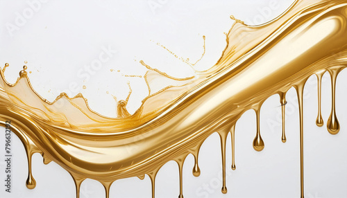 Oil lubricant splash and dripping background