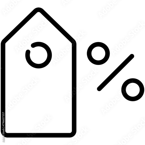 price tag line icon