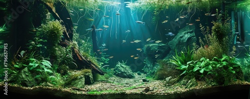 Freshwater Planted Aquarium  Aquascaping  Underwater Landscape Nature Forest Style  Aquarium Tank