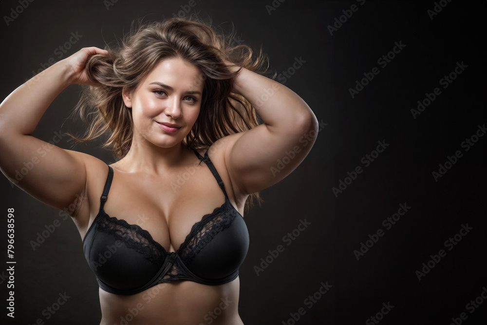 Ritratto Seducente di una Donna Sicura di Sé, pubblicità reggiseno Ritratto Seducente di una Donna Sicura di Sé, pubblicità reggiseno