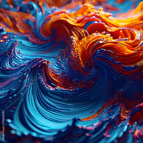 colorful swirls of colors , ai-generatet