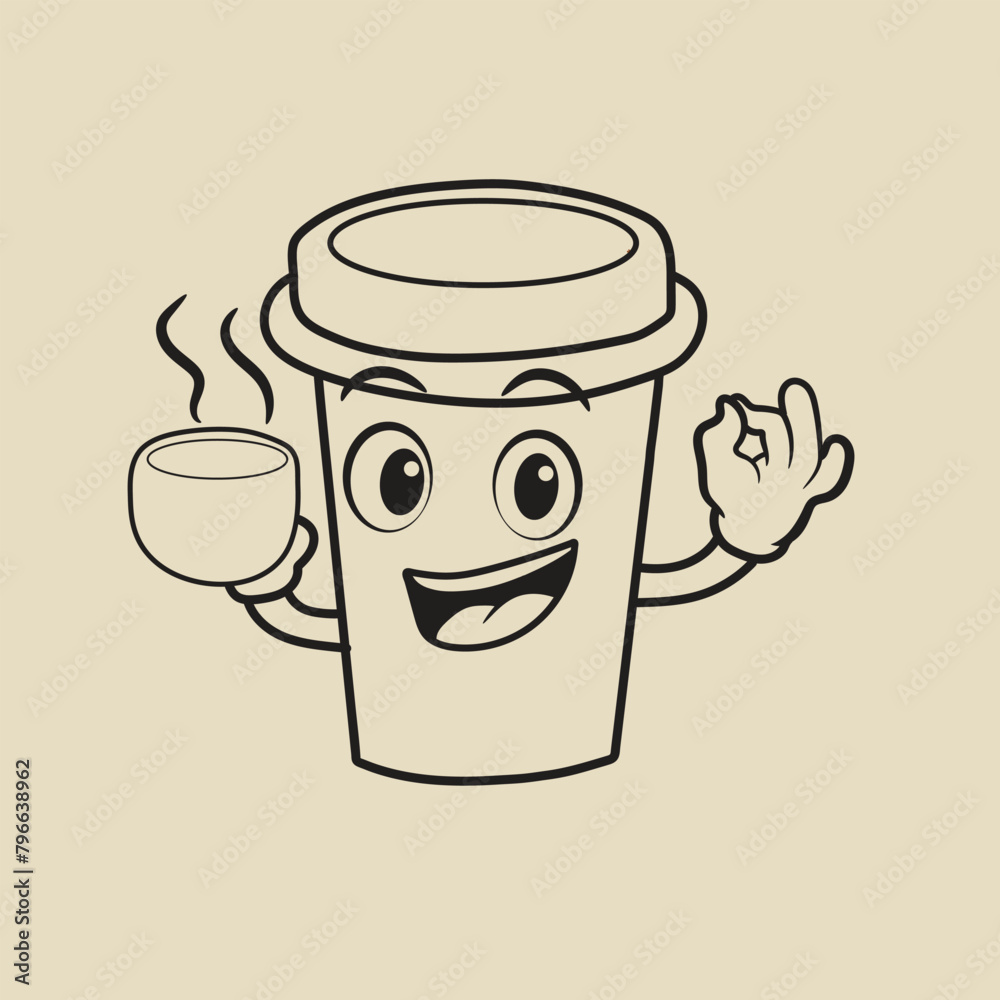 tea mascot design holding a cup of tea part 2 tea mascot design holding a cup of tea part 2