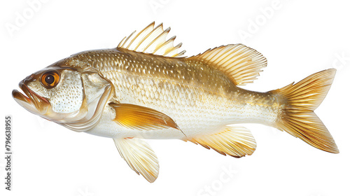Fresh scad fish isolated on white background photo