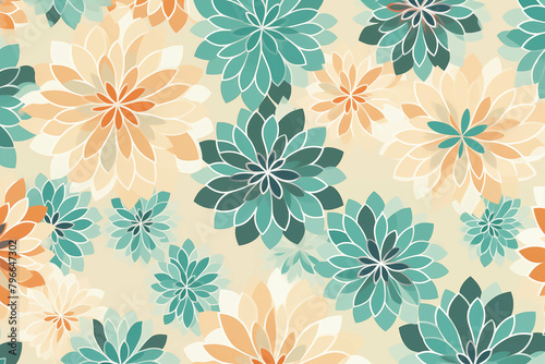 Background images with floral patterns that make the mind calm when viewed.
