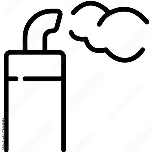 exhaust line icon