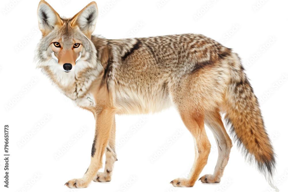 A graceful portrait of a coyote fox
